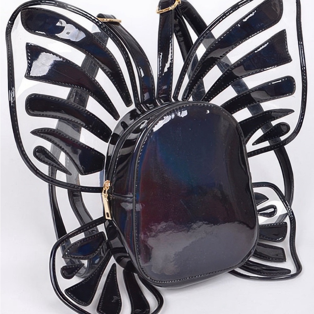 Shiny Butterfly Inspired Unique Backpack - Picture 2 of 3